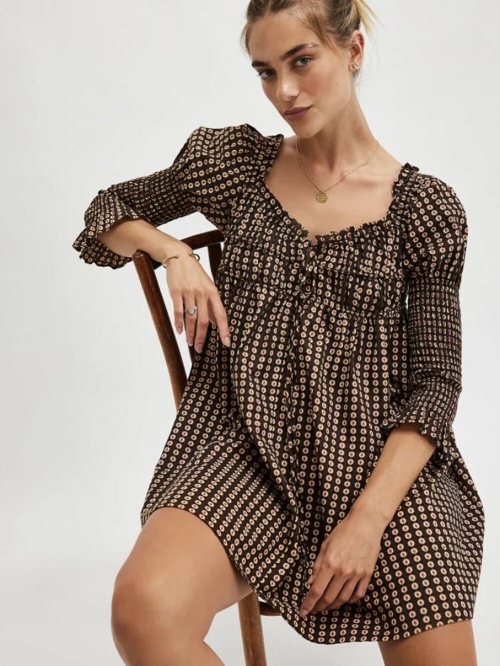 NWT Free People Star Dip Mini Dress - Picture 3 of 9